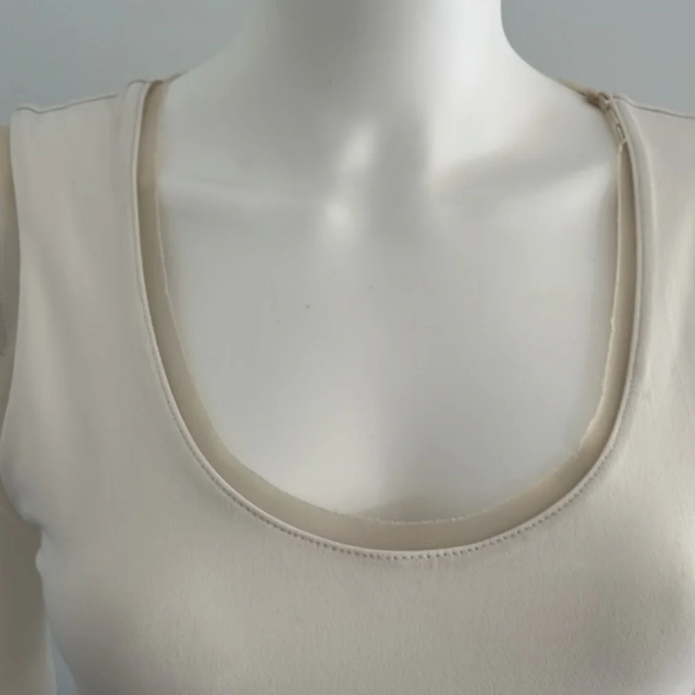 Graham & spencer tunic slip‎ dress cream sleeveless dress - Picture 3 of 10